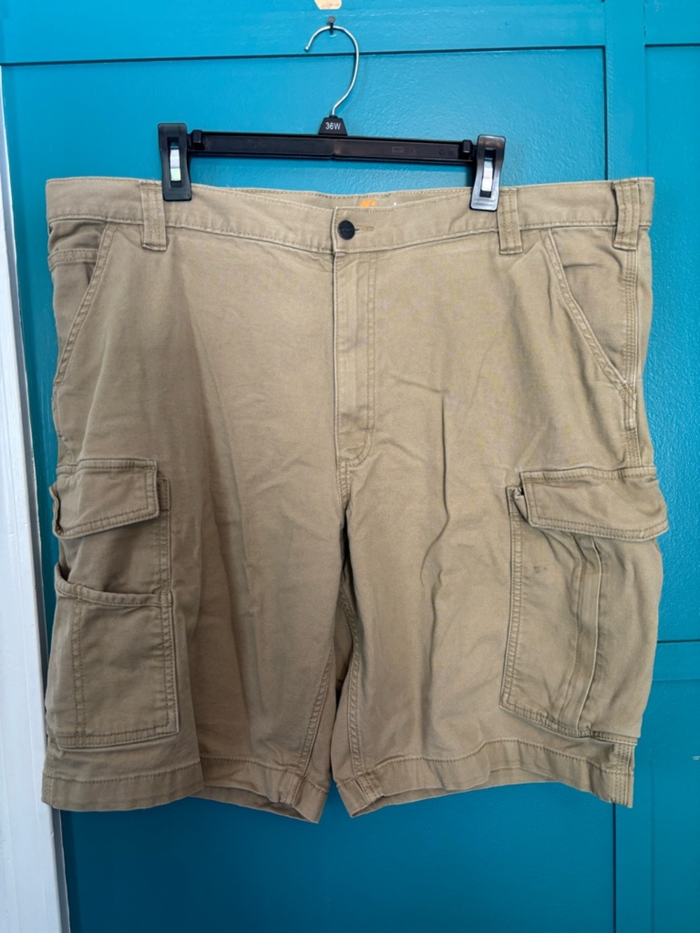 Carhartt Tan Relaxed Fit Cargo Shorts Size 42